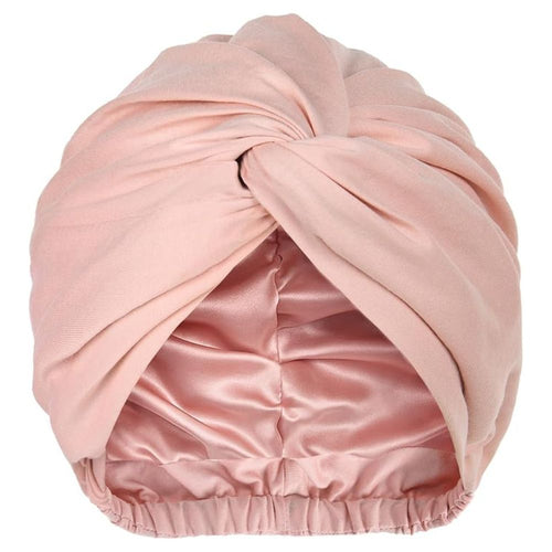 WellPro™ Satin Lined Hair Bonnet – Silk Turban Sleep Cap for Women, Chemo Headwear & Hair Wrap for Natural Curly Hair