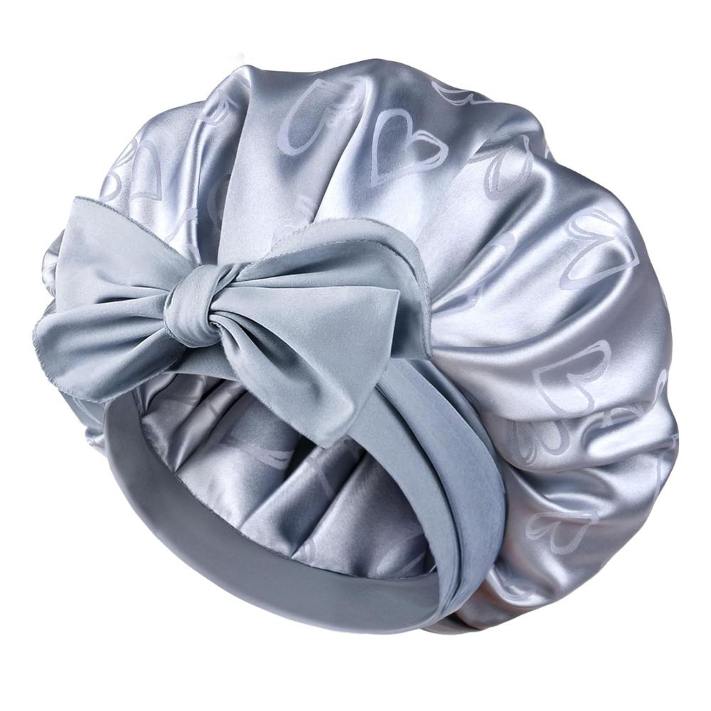 WellPro™ Adjustable Satin Bonnet for Sleeping – Double Layer Silk Sleep Cap with Tie Band for Women