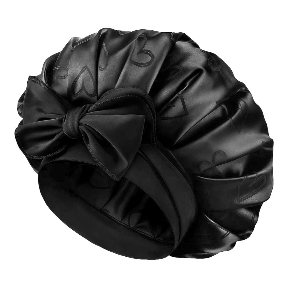 WellPro™ Adjustable Satin Bonnet for Sleeping – Double Layer Silk Sleep Cap with Tie Band for Women