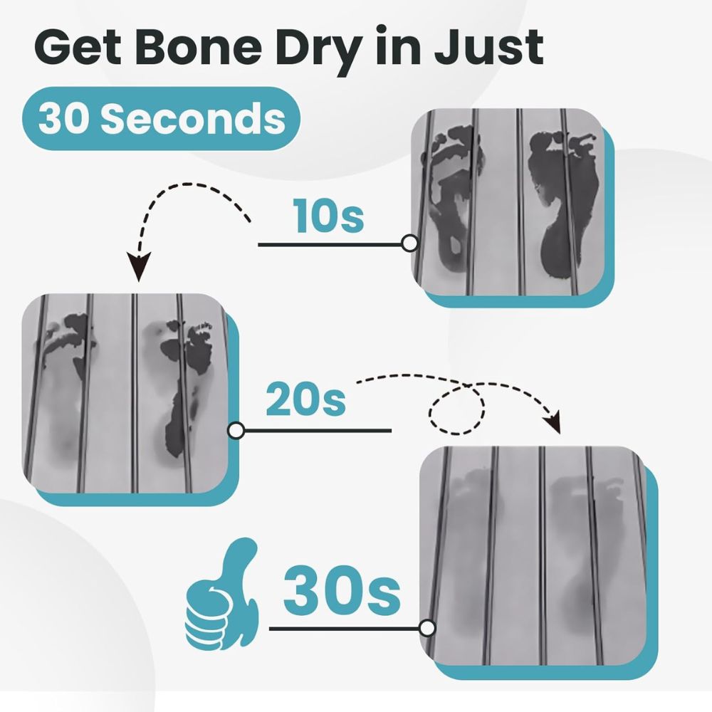 WellPro™ Foldable Stone Bath Mat – Super Absorbent Diatomaceous Earth Non-Slip Quick Dry Mat