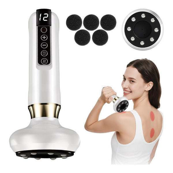 Massaggiatore Anticellulite – Dispositivo Elettrico Gua Sha Regolabile a 12 Livelli con Terapia Vacuum