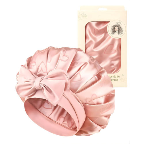 WellPro™ Adjustable Satin Bonnet for Sleeping – Double Layer Silk Sleep Cap with Tie Band for Women