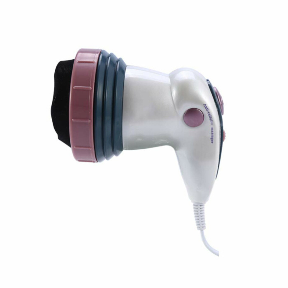 Massaggiatore Anticellulite Professionale – Con Riscaldamento a Infrarossi e 5 Testine Intercambiabili per Gambe, Glutei, Addome e Braccia