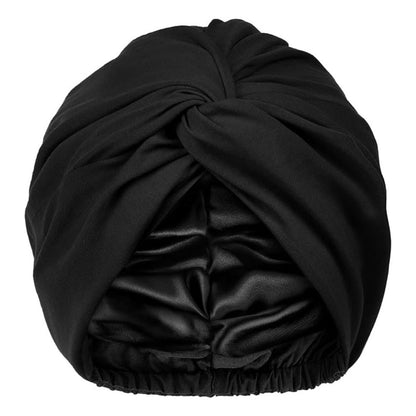 WellPro™ Satin Lined Hair Bonnet – Silk Turban Sleep Cap for Women, Chemo Headwear & Hair Wrap for Natural Curly Hair