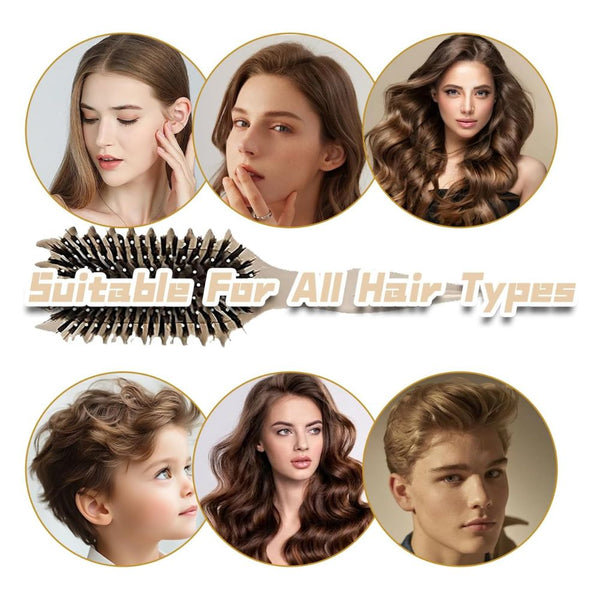 WellPro™ Curl Defining Brush – Detangling & Styling Brush for Curly Hair, Anti-Pull Design for Men & Women