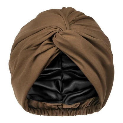 WellPro™ Satin Lined Hair Bonnet – Silk Turban Sleep Cap for Women, Chemo Headwear & Hair Wrap for Natural Curly Hair