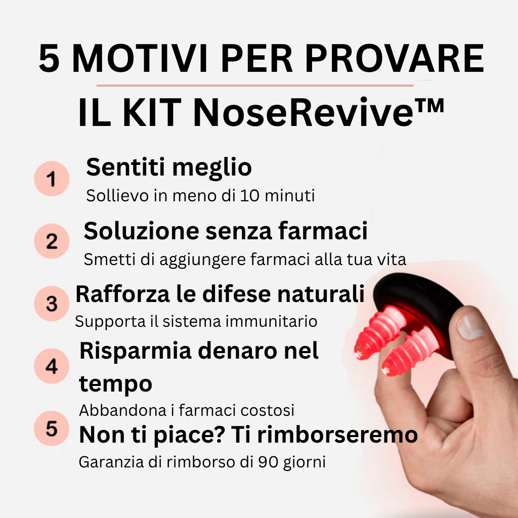 Terapia della Luce NoseRevive™ (Si concentra sulla rivitalizzazione)