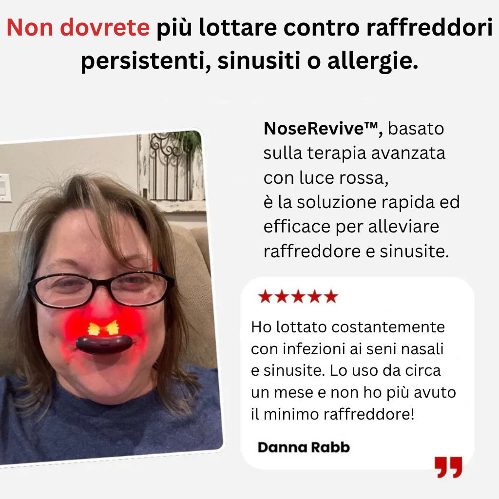 Terapia della Luce NoseRevive™ (Si concentra sulla rivitalizzazione)