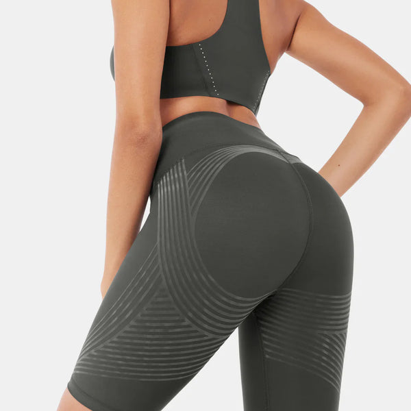 3D Push-Up Seamless Short Leggings for Women – High-Waisted Gym & Fitness Shorts
