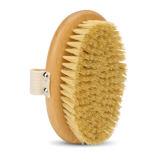 iBrushy Spazzola Naturale per Spazzolatura a Secco – Esfoliante per Drenaggio Linfatico e Cura della Pelle